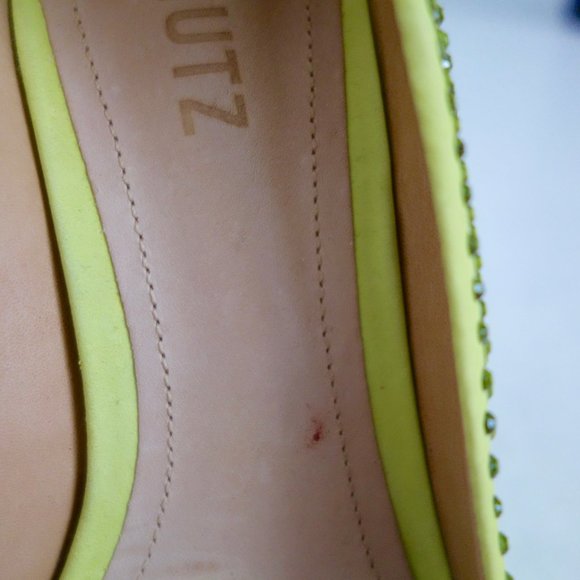 Schutz Lou Lime Green Crystal Pump - Picture 7 of 8